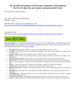 Iowa AEA Online Resources