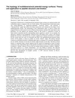 The topology of multidimensional potential energy surfaces: Theory