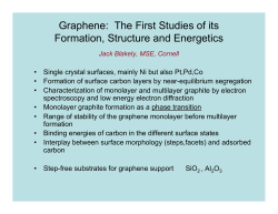 Graphene Formation Research Presentation