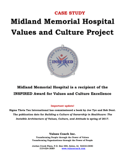 Midland Memorial Hospital Values and Culture