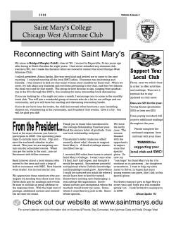 Saint Mary`s College Chicago West Alumnae Club