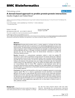 A domain-based approach to predict protein