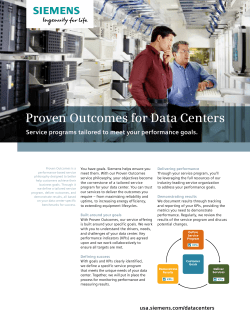 Proven Outcomes for Data Centers