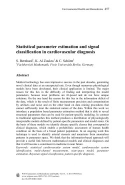Statistical parameter estimation and signal classification in