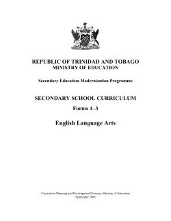 THE LANGUAGE ARTS CURRICULUM