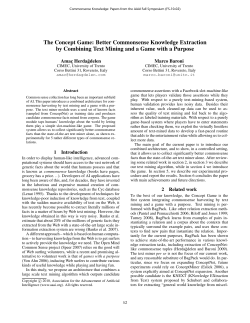 The Concept Game: Better Commonsense Knowledge Extraction by