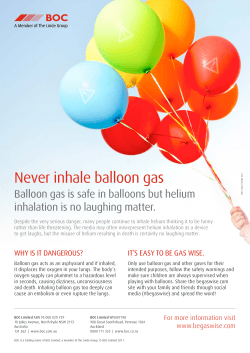 Flyer Balloon Gas Safety (PDF 323 KB)