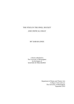 The Stick in the Swill Bucket - eTheses Repository