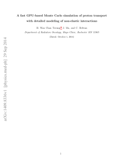 A fast GPU-based Monte Carlo simulation of proton transport with