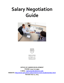 Salary Negotiation Guide