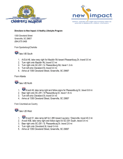 Take I-85 South 1. At Exit 46, take ramp right for Mauldin Rd toward