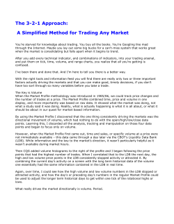 The 3-2-1 Approach: A Simplified Method for Trading Any Market