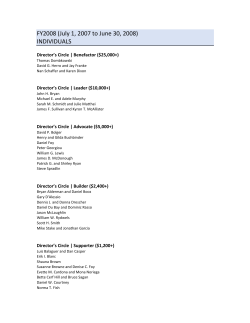 FY2008 (July 1, 2007 to June 30, 2008