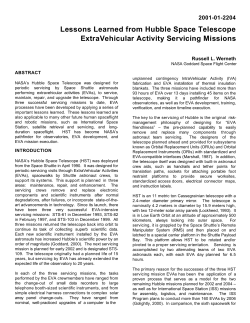 Lessons Learned from Hubble Space Telescope ExtraVehicular