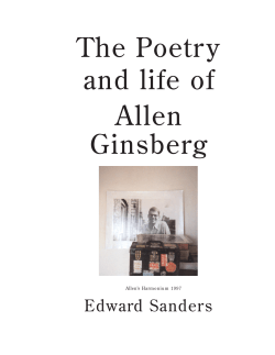 The Poetry and life of Allen Ginsberg