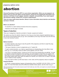 abortion - Planned Parenthood Toronto