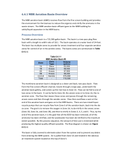 6.4.1 MBR Aeration Basin Overview