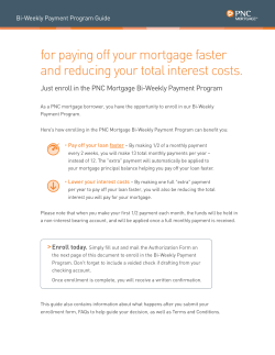 for paying off your mortgage faster and reducing your total interest