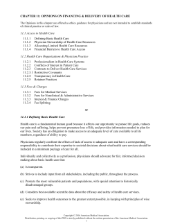 Chapter 11 Opinions - American Medical Association