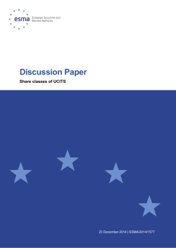 Discussion Paper - ESMA