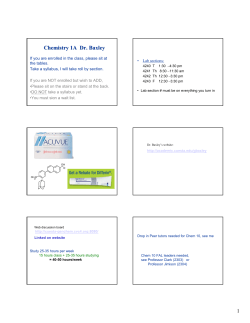Chemistry 1A Dr. Baxley