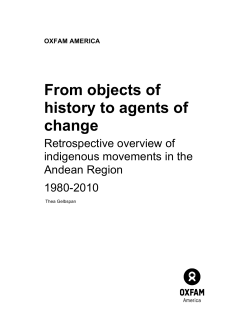 From objects of history to agents of change