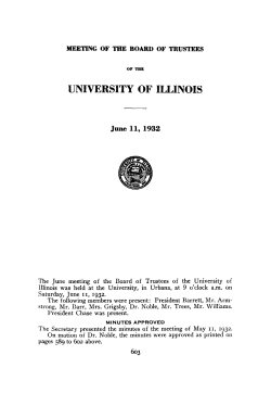 June 11, 1932, minutes | UI Board of Trustees