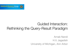 slides - Arnab Nandi