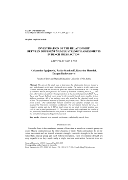 INVESTIGATION OF THE RELATIONSHIP BETWEEN DIFFERENT