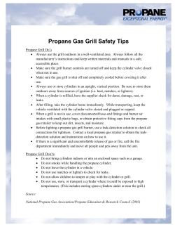 Propane Gas Grill Safety Tips
