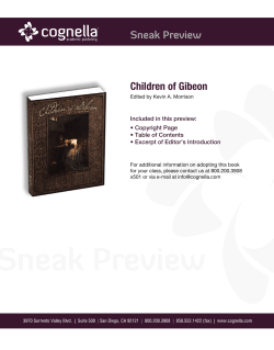 Children of Gibeon - Cognella Titles Store