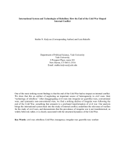 International System and Technologies of Rebellion: How the End of