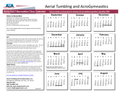 Aerial Tumbling and AcroGymnastics