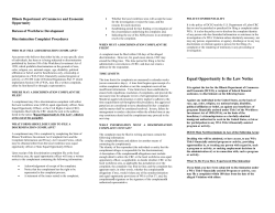 Equal Opportunity Is the Law Notice