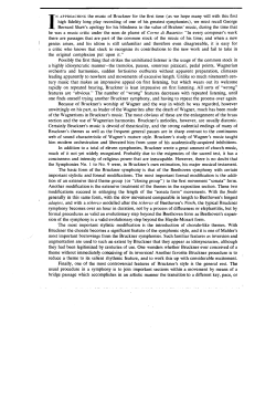 IN APPROACHING the music of Bruckner for the first time (as we