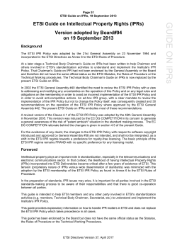 Guide - ETSI