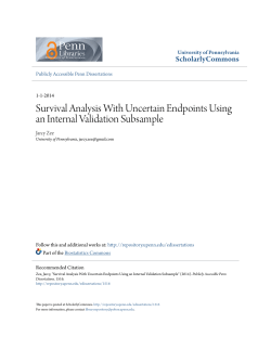Survival Analysis With Uncertain Endpoints Using an Internal