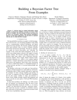 Building a Bayesian Factor Tree From Examples
