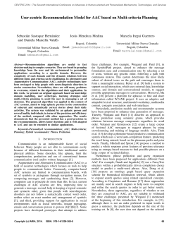 User-centric Recommendation Model for AAC based on