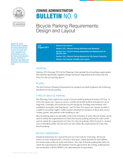 bulletin no. 9 - San Francisco Planning Department