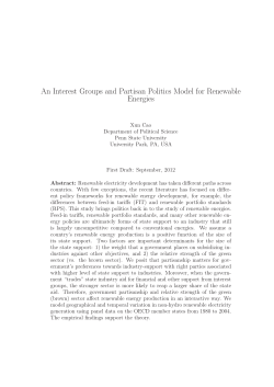 An Interest Groups and Partisan Politics Model