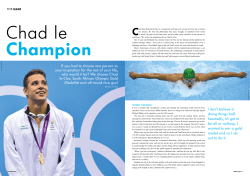 If you had to choose one person as your inspiration for the rest of