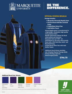 Marquette University Regalia Gown