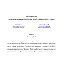 Partisan Networks and the Electoral Benefits of Targeted Distribution