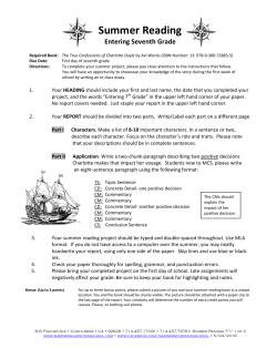 Summer Reading Evaluation - Mariners Christian School &mdash; Parents