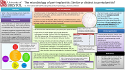 The microbiology of peri-implantitis: Similar or distinct to periodontitis?