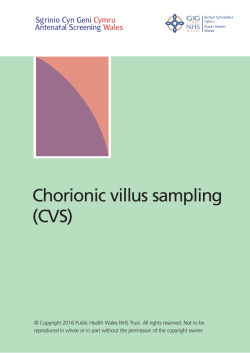 Chorionic Villus Sampling (CVS)