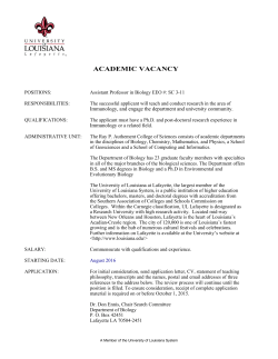 academic vacancy - Human Resources