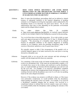 1 question 1: does your office routinely (or ever) defer prosecution of