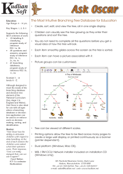 The Most Intuitive Branching Tree Database for Education